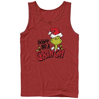 Big & Tall Dr. Seuss Don't Be A Grinch Graphic Tank