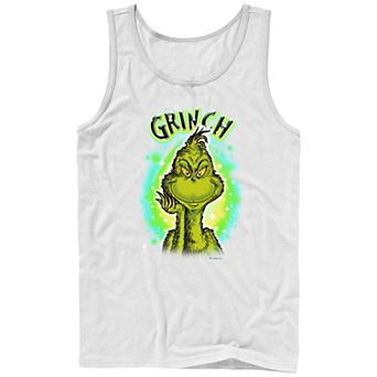 Big & Tall Dr. Seuss Grinch Airbrush Background Graphic Tank
