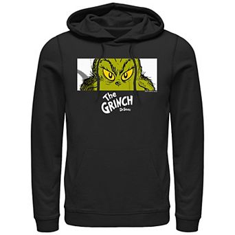 Big & Tall Dr. Seuss Grinch Naughty Eyes Graphic Hoodie