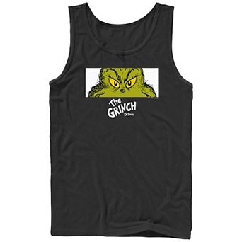 Big & Tall Dr. Seuss Grinch Naughty Eyes Graphic Tank
