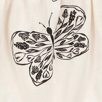 Baby Girl Carter's 3-pc. Butterfly Top, Bodysuit & Diaper Cover Set