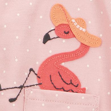 Baby Girl Carter's Flamingo Romper