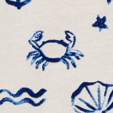 Baby Boy Carter's Sea Print Snap-Up Cotton Romper