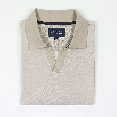 Men's JACHS NY Short Sleeve Lightweight Knit Oxford Polo