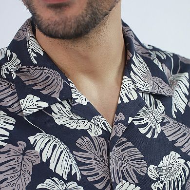 Men's JACHS NY Short Sleeve Linen Camp Shirt