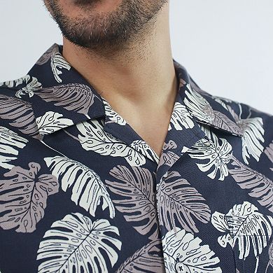 Men's JACHS NY Short Sleeve Linen Camp Shirt