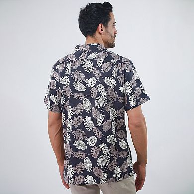 Men's JACHS NY Short Sleeve Linen Camp Shirt