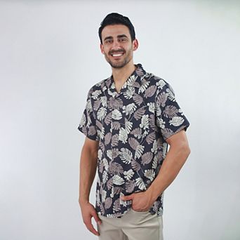 Men's JACHS NY Short Sleeve Linen Camp Shirt