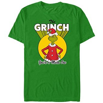 Men's Dr. Seuss The Grinch You're A Mean One Graphic Tee