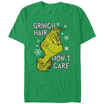 Men's Dr. Seuss Grinch Hair Don't Care Graphic Tee