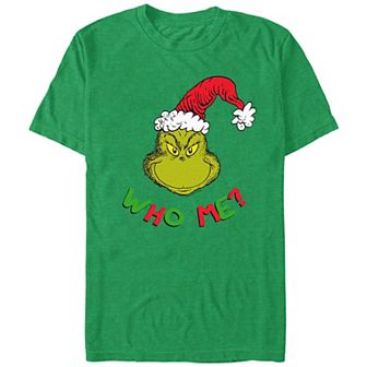 Men's Dr. Seuss Grinch Who Me? Graphic Tee