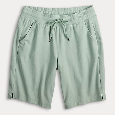 Petite Tek Gear® Essential Bermuda Athletic Shorts