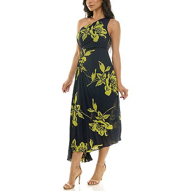 Women's Nicole Miller One Shoulder Pleated Dress