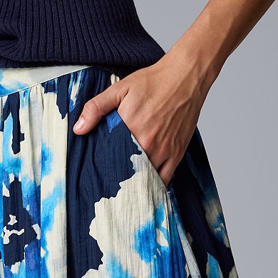 Women's Simply Vera Vera Wang Shirred Midi Skirt