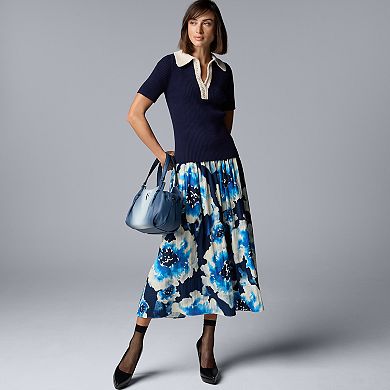 Women's Simply Vera Vera Wang Shirred Midi Skirt