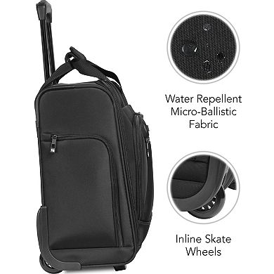 WallyBags Solutions 16” Underseat Bag with Padded Electronics Pockets