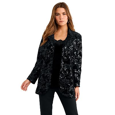 sequin blazer dress plus size Final Sale Plus Size Sequin Blazer Dress with Rhinestone Buttons in Burgundy