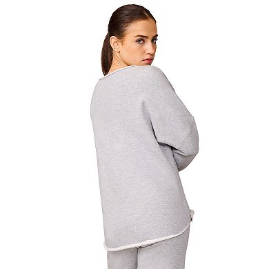 Women's Grey & Gray Luxe French Terry Pullover