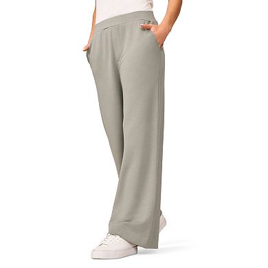 Women's Grey & Gray Super Soft Wide Leg Pants