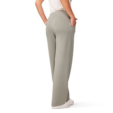 Women's Grey & Gray Super Soft Wide Leg Pants