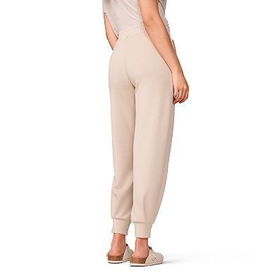 Women's Grey & Gray High-Rise Jogger Pants