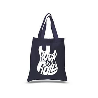 Rock And Roll Guitar - Small Word Art Tote Bag