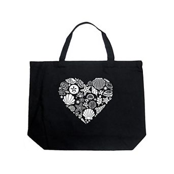 Sea Shells - Large Word Art Tote Bag