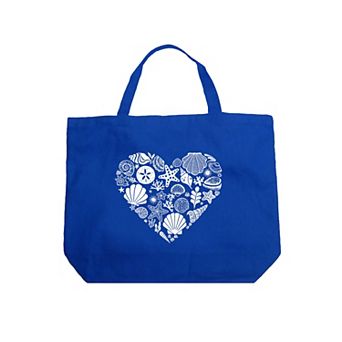 Sea Shells - Large Word Art Tote Bag