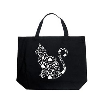 Cat Claws - Large Word Art Tote Bag