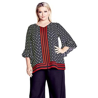 Avenue Women's Plus Size Strike A Pose Tunic