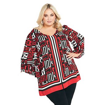Avenue Women's Plus Size Strike A Pose Tunic
