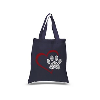 Paw Heart - Small Word Art Tote Bag