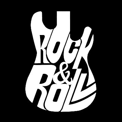 Rock And Roll Guitar - Large Word Art Tote Bag