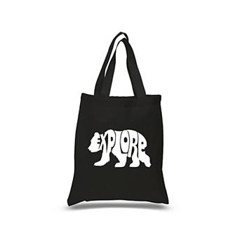 Explore - Small Word Art Tote Bag