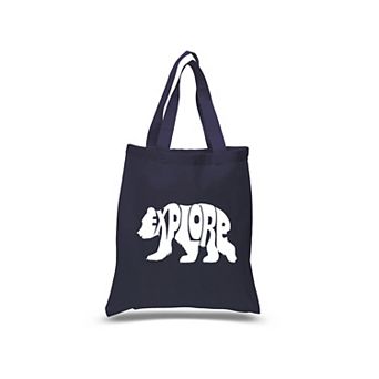 Explore - Small Word Art Tote Bag