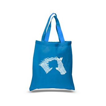 Girl Horse - Small Word Art Tote Bag