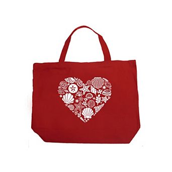 Sea Shells - Large Word Art Tote Bag
