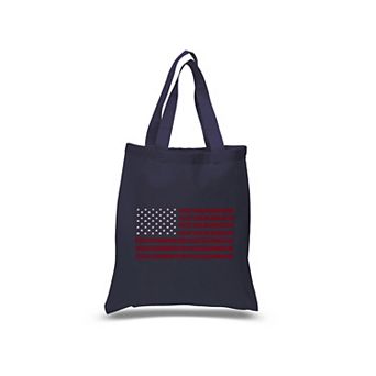 Proud To Be An American - Small Word Art Tote Bag