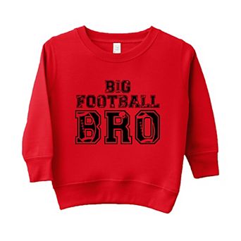 Big Football Bro Toddler Graphic Sweatshirt