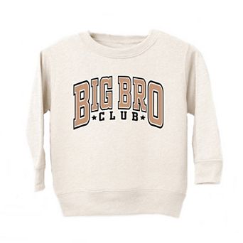 Big Bro Club Stars Toddler Graphic Sweatshirt