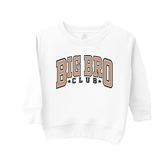 Big Bro Club Stars Toddler Graphic Sweatshirt