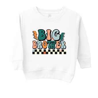 Big Brother Checkered Toddler Graphic Sweatshirt