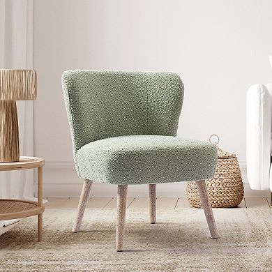 Westintrends 25" Upholstered Boucle Accent Chair
