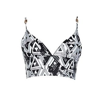 Amour Geometric Crop Top