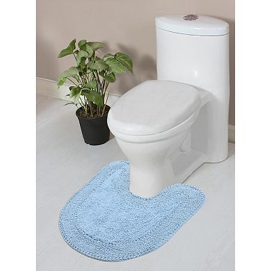 Home Weavers Double Ruffle Collection 100% Cotton Tufted Extra Soft And Absorbent Bath Rugs