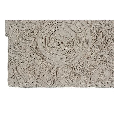Home Weavers Bell Flower Collection 100% Cotton Tufted Extra Soft And Absorbent Bath Rugs