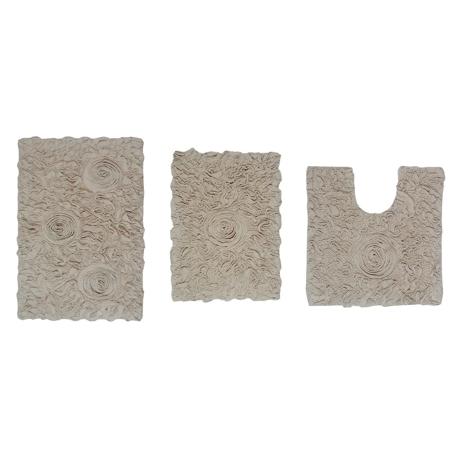 2 Tappetini Doccia In Terra Di Diatomee – Grigio Onde 61x40,6 Cm – Super Assorbenti E Asciugatura Rapida