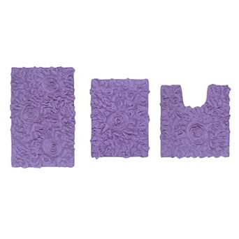 Home Weavers Bell Flower Collection 100% Cotton Tufted Extra Soft And Absorbent Bath Rugs