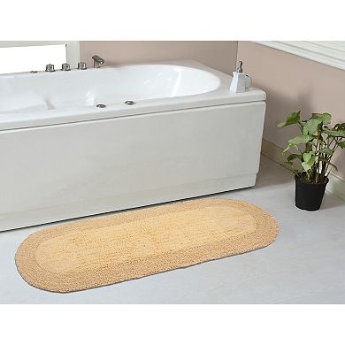 Home Weavers Double Ruffle Collection 100% Cotton Tufted Extra Soft And Absorbent Bath Rugs