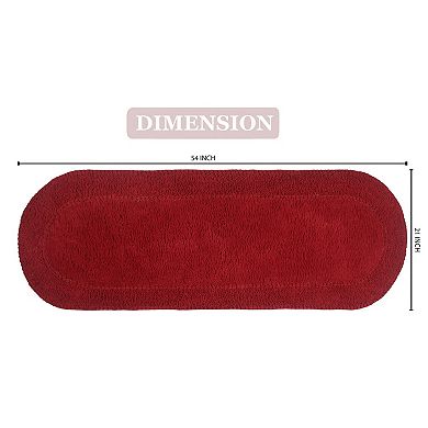 Home Weavers Double Ruffle Collection 100% Cotton Tufted Extra Soft And Absorbent Bath Rugs
